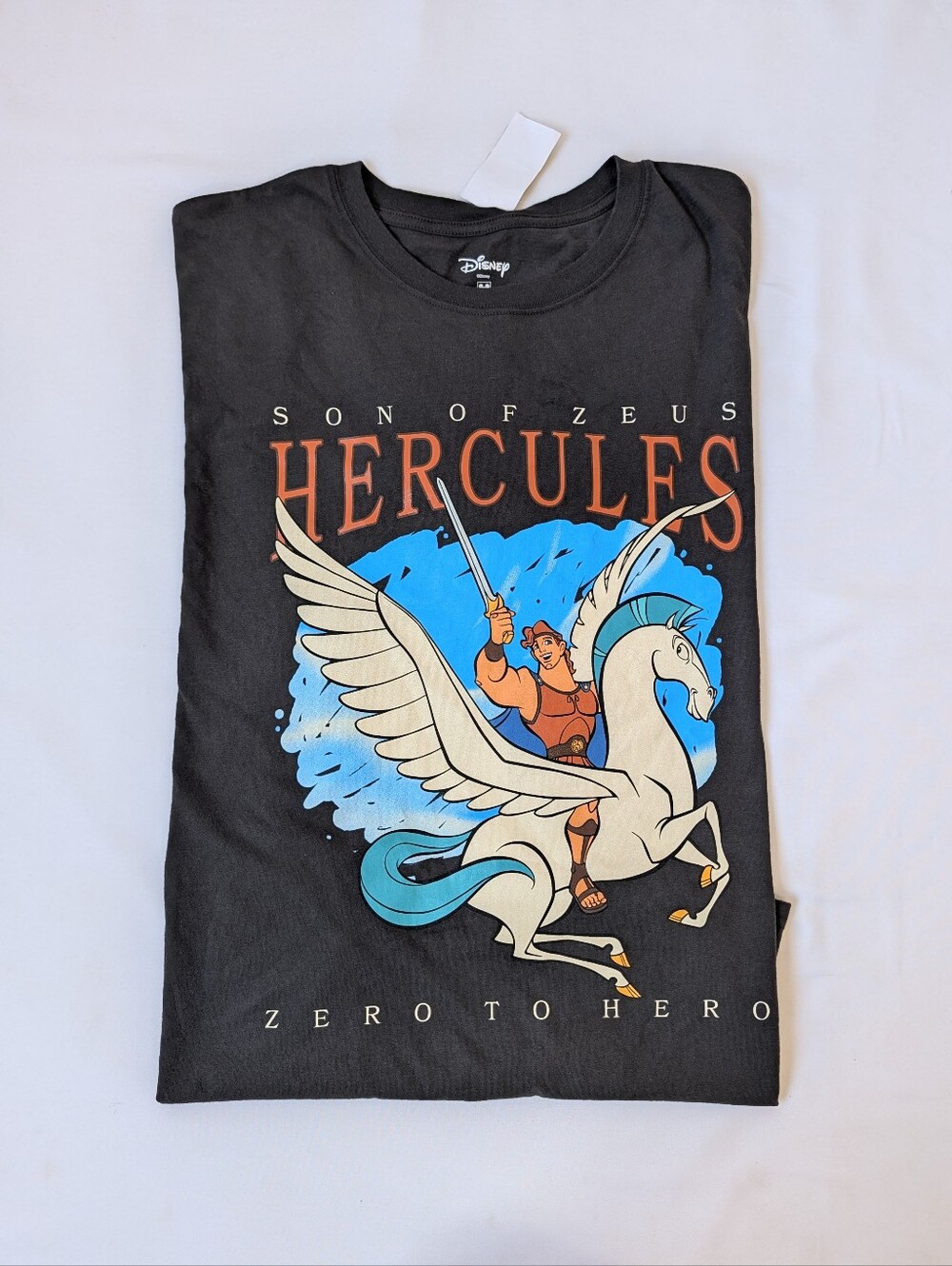 Disney Hercules Graphic T-Shirt Men’s 2XL Pegasus Gray NWT